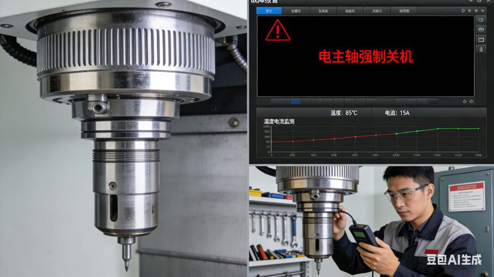 高频强制关机下电主轴的性能损耗与预防管控